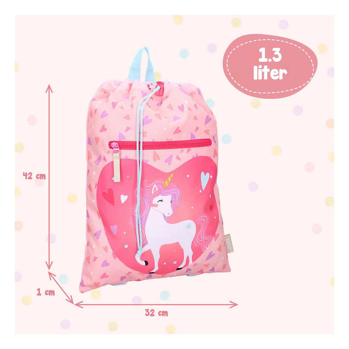 Vadobag pret gymtas happy go lucky eenhoorn