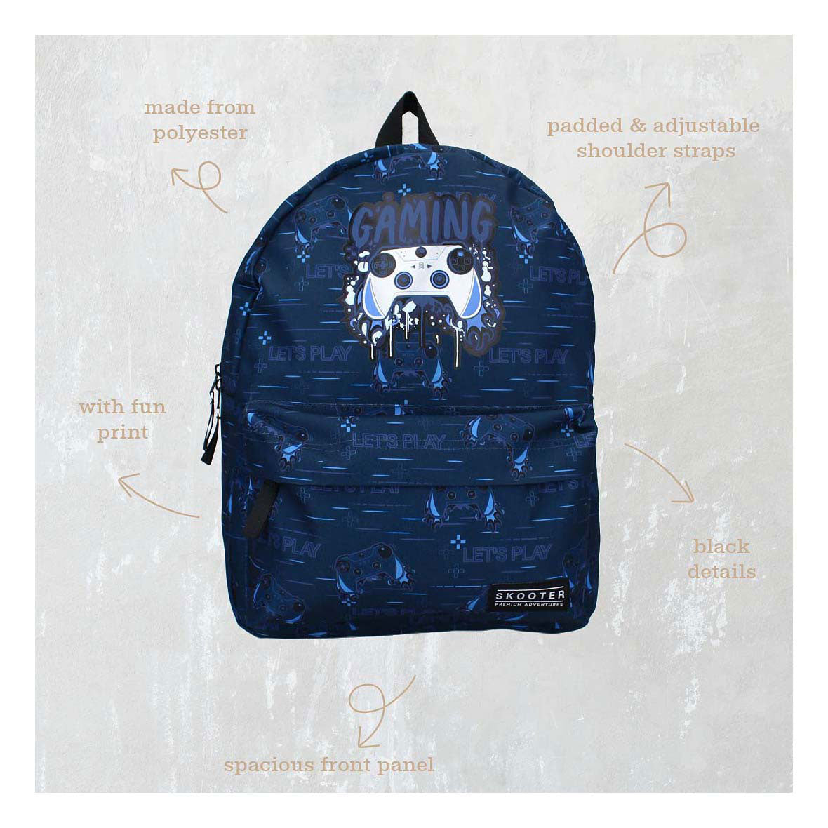 Vadobag skooter rugzak gamers unite