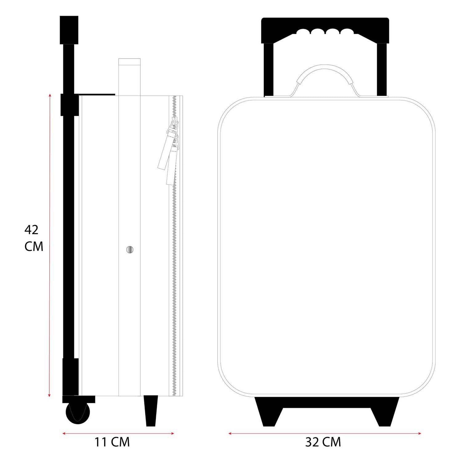 Vadobag bambi trolley koffer made to roll