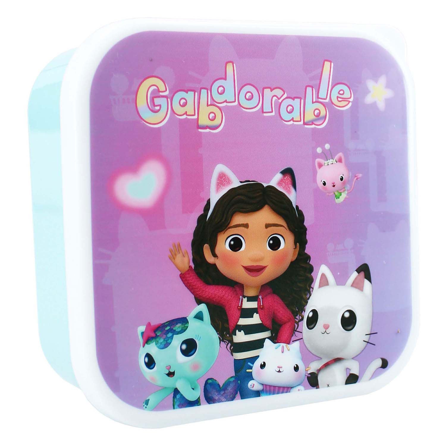 Vadobag snackboxset gabby's dollhouse 3-delig