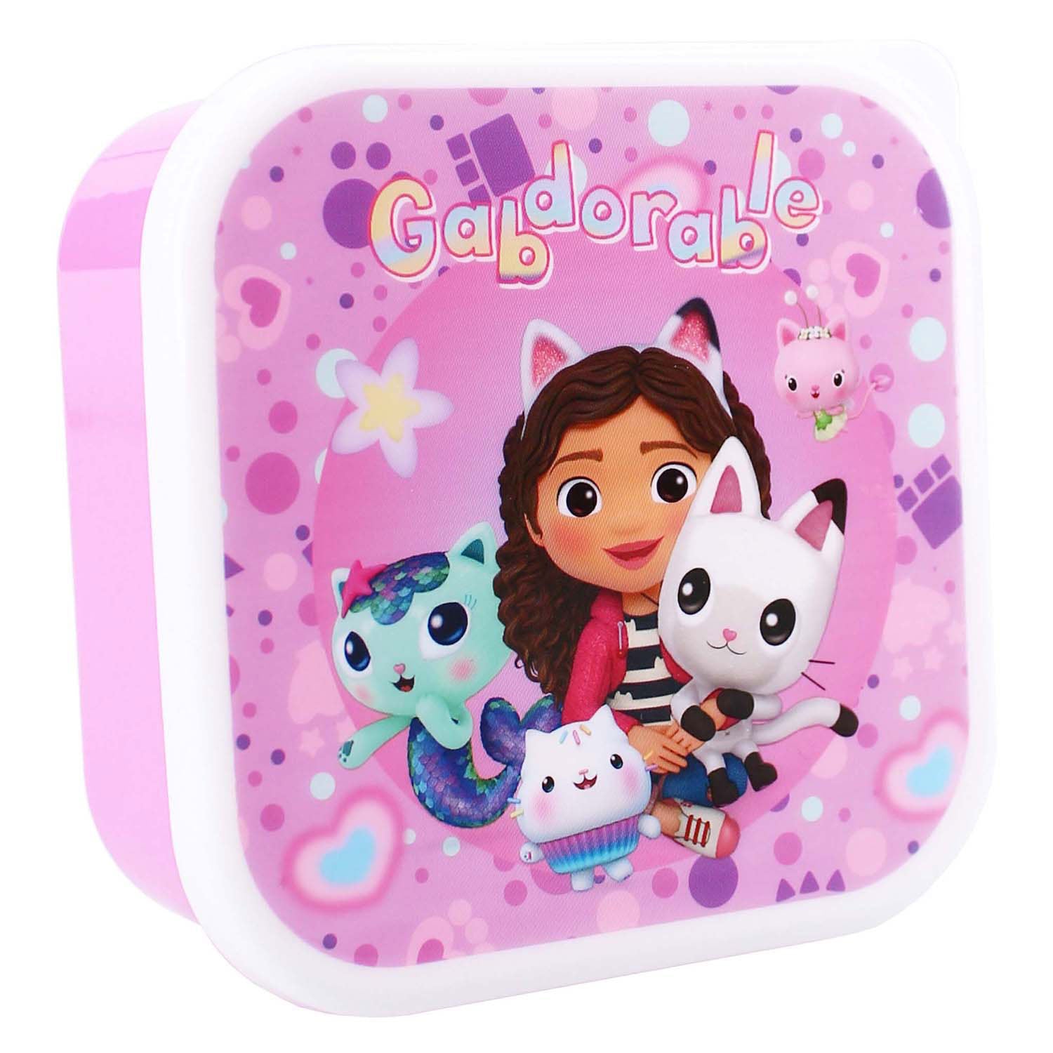 Vadobag snackboxset gabby's dollhouse 3-delig