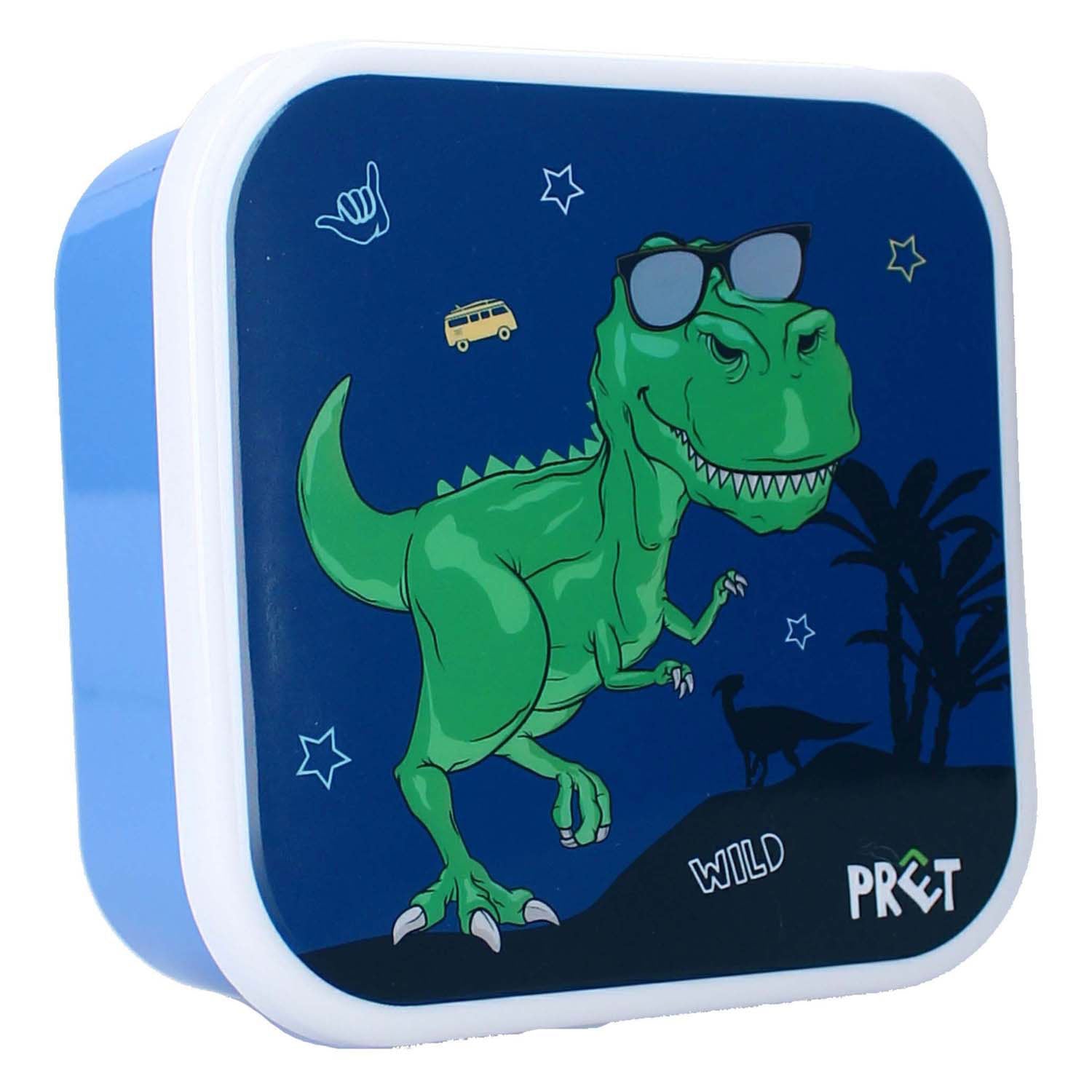 Vadobag broodtrommel pret fresh bites dinosaurus - 3dlg.