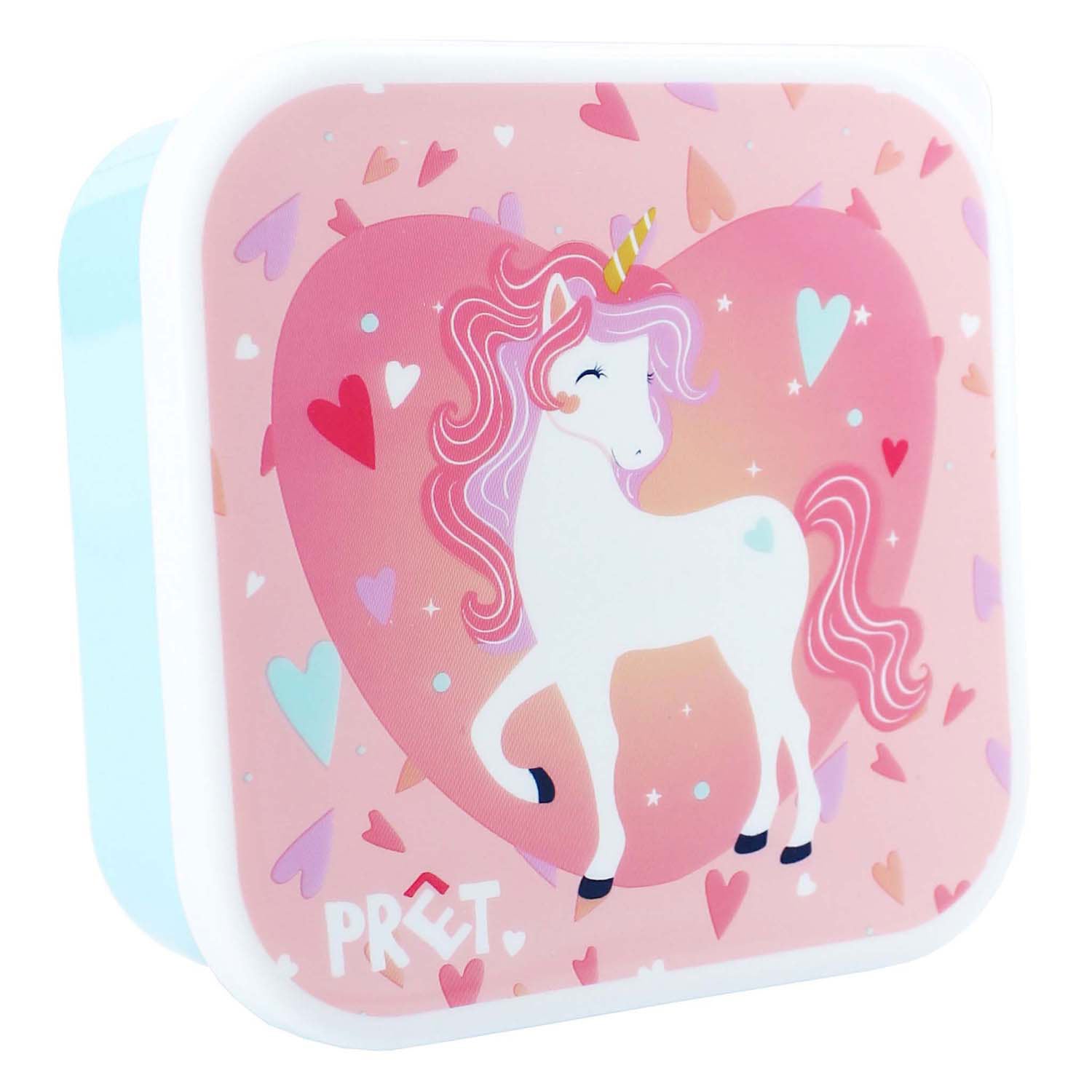 Vadobag broodtrommel pret fresh bites eenhoorn - 3dlg.