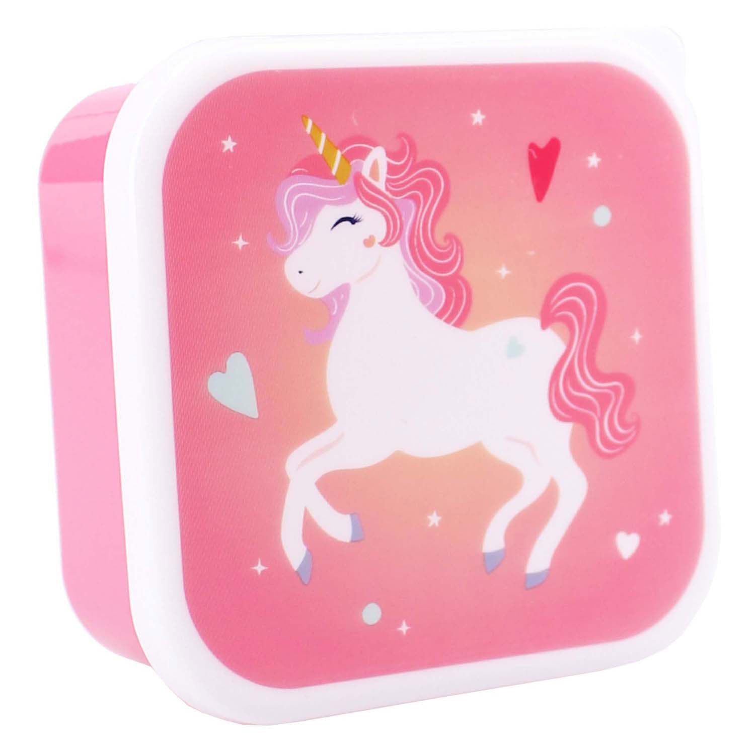 Vadobag broodtrommel pret fresh bites eenhoorn - 3dlg.