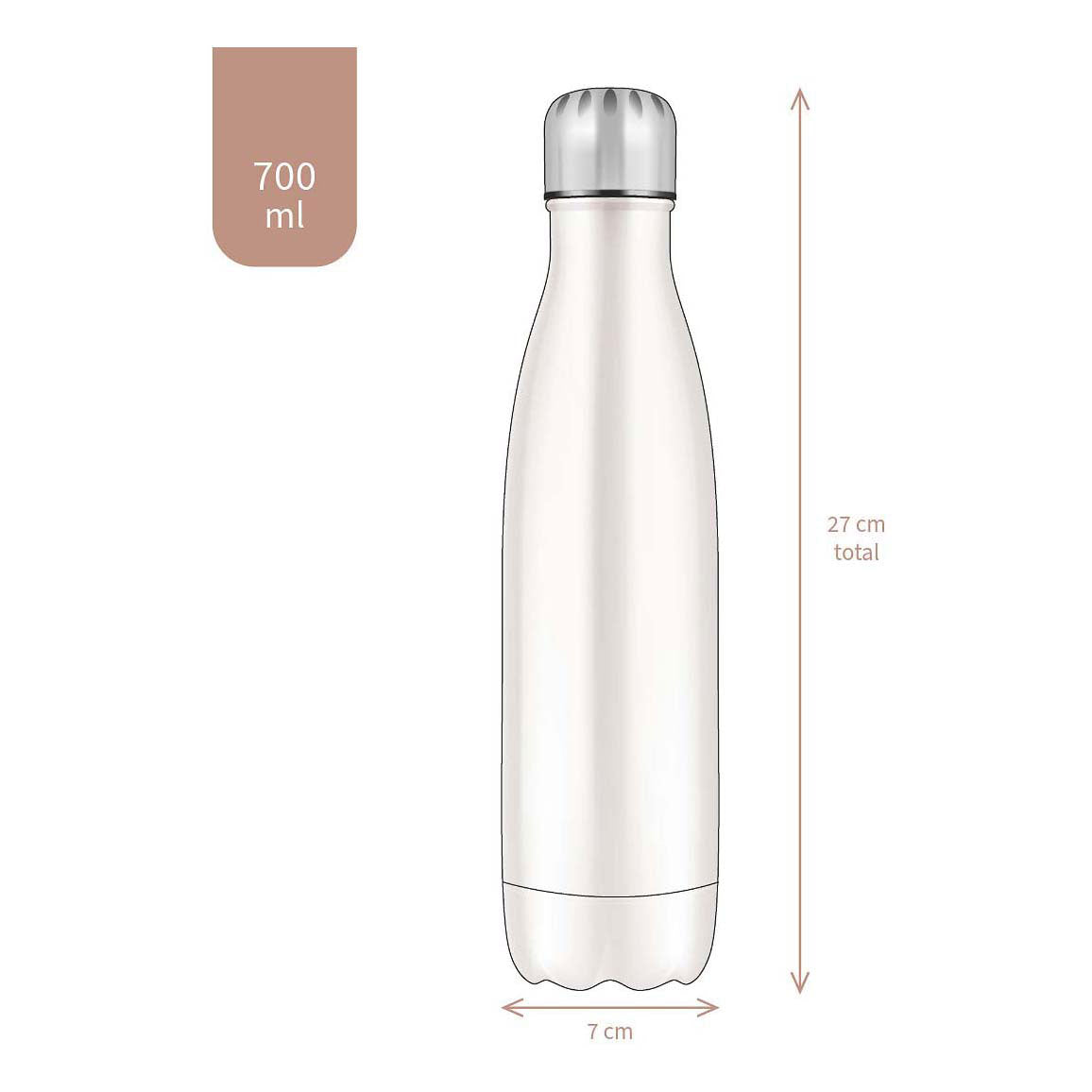 Vadobag drinkfles stitch thirsty for more - 700ml