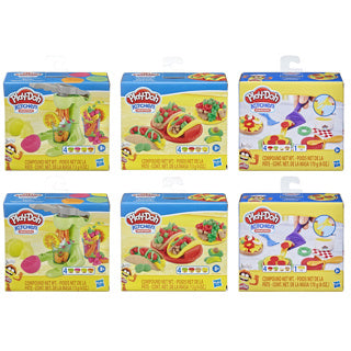 Hasbro playdoh foodie favorite assorti | 6 stuks