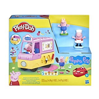 Play-doh peppas ijsjes speelset - boetseerklei - inclusief 5 potjes