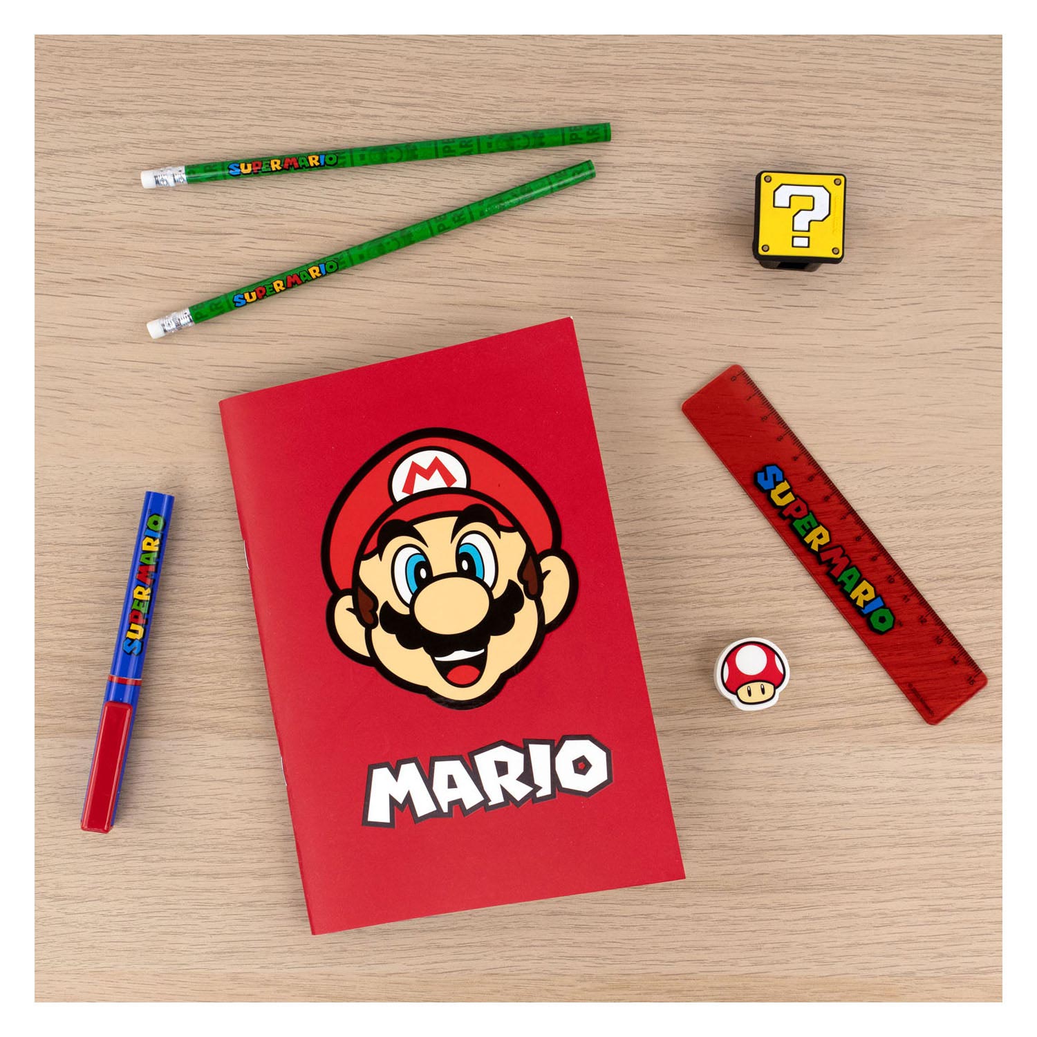 Super Mario Schrijfset, 7dlg.