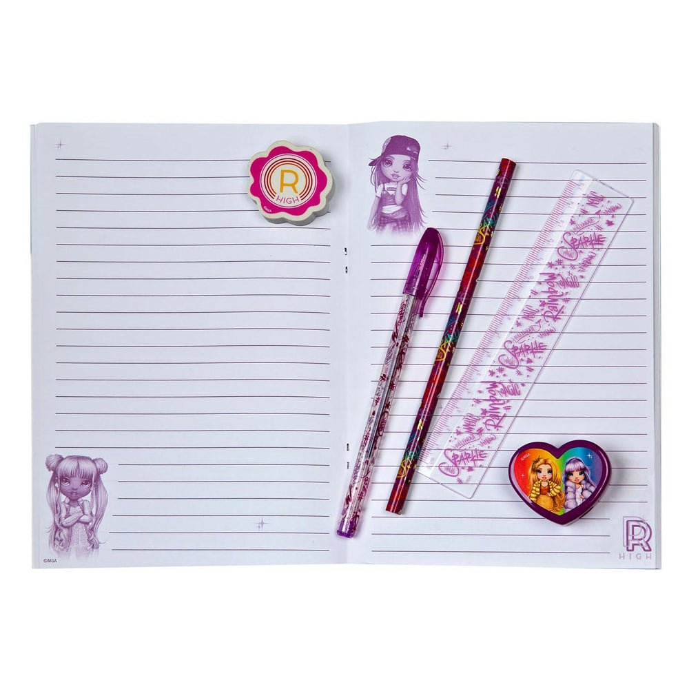 Rainbow Hoge Schrijfset, 7dlg.