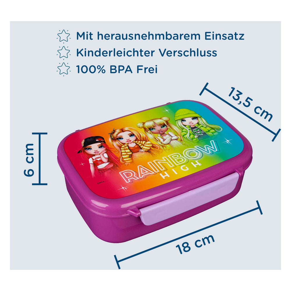 Undercover Rainbow Hoge Broodtrommel