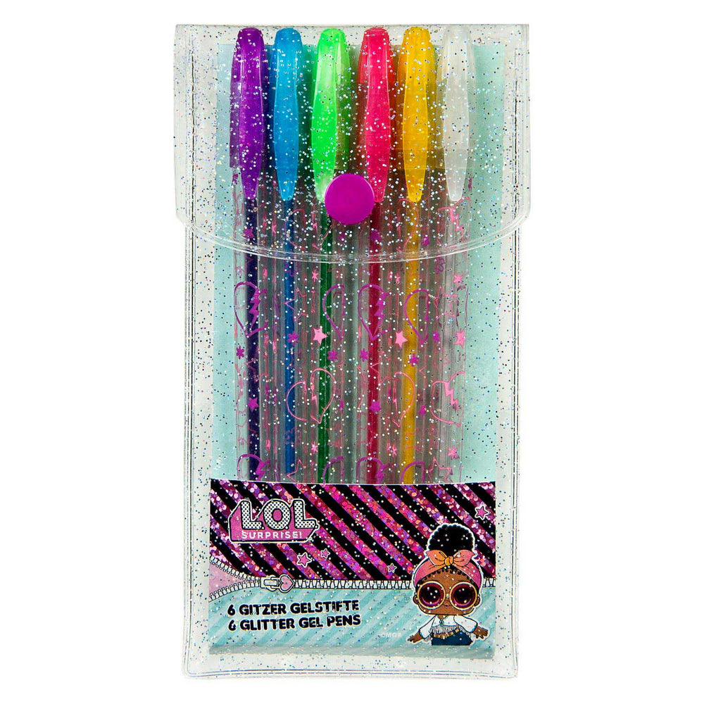 LOL Verrassing! Glitter Gelpennen, 6st.