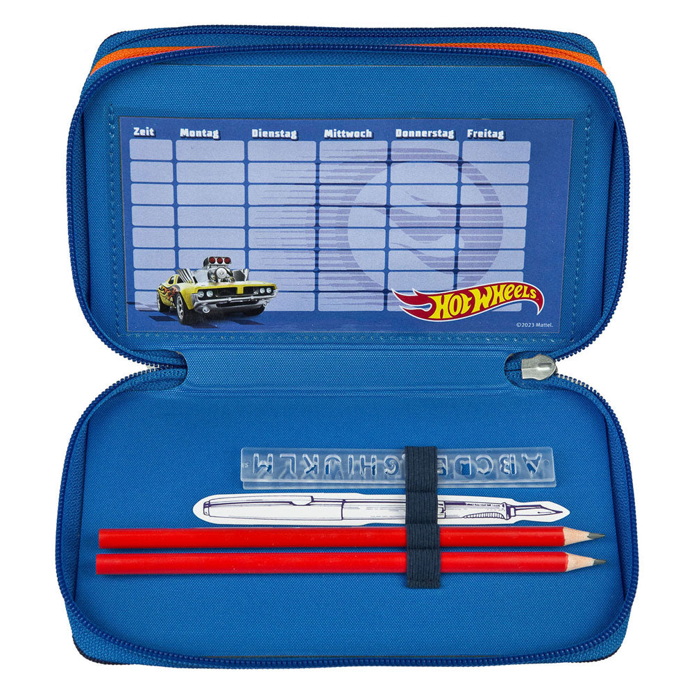 Undercover 3-vaks gevulde etui hot wheels