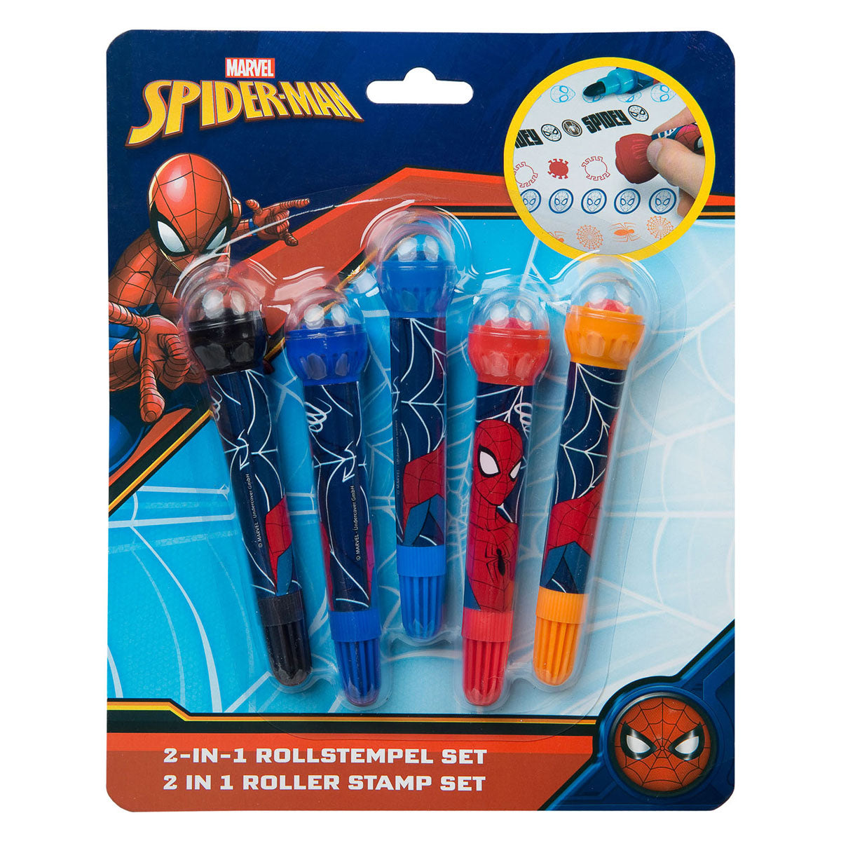 Stiften ontmoette Rolstempel Spiderman, 5st.