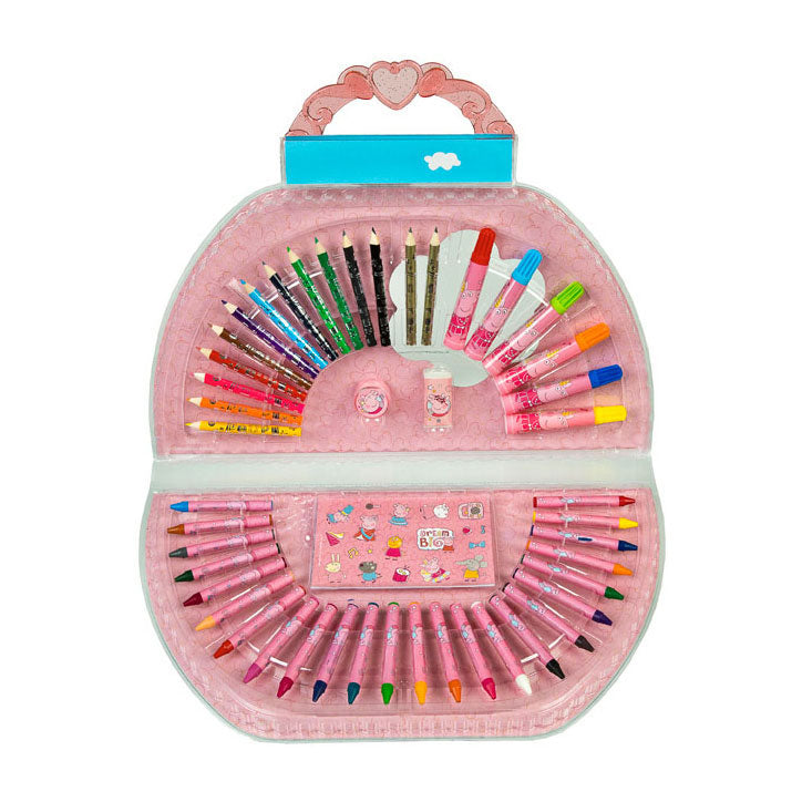Kleurenkoffer Peppa Pig, 51dlg.
