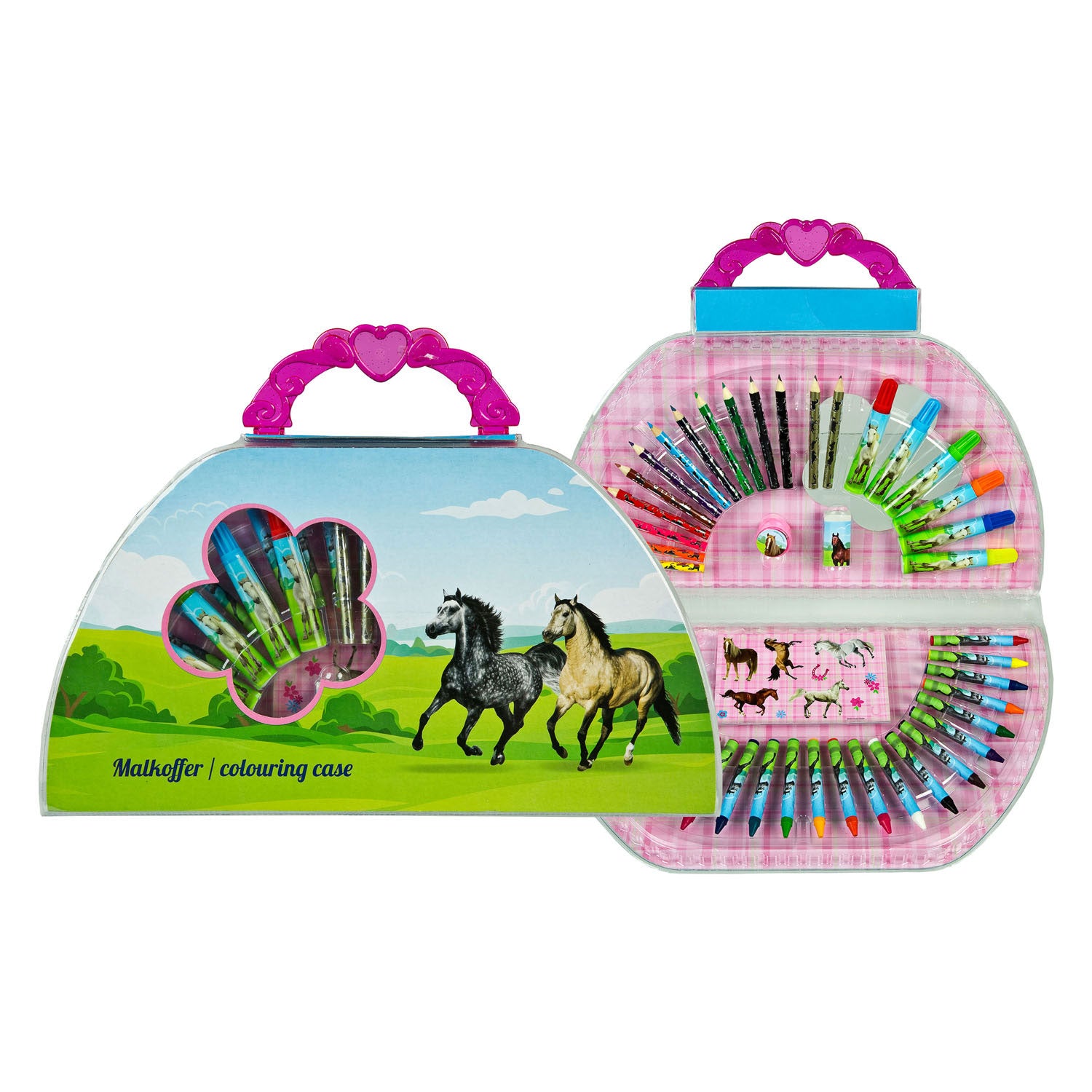 Undercover kleurkoffer paarden, 51dlg.