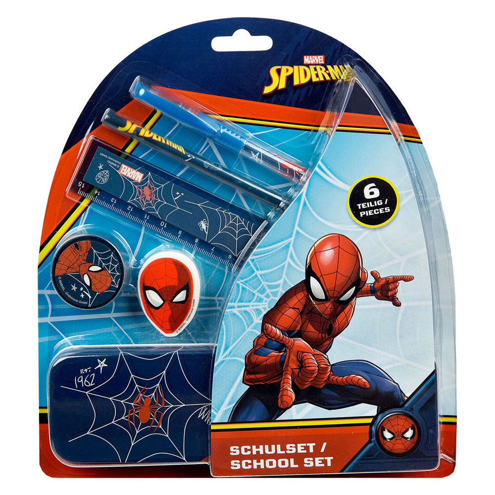 Undercover schoolset spiderman, 6dlg.