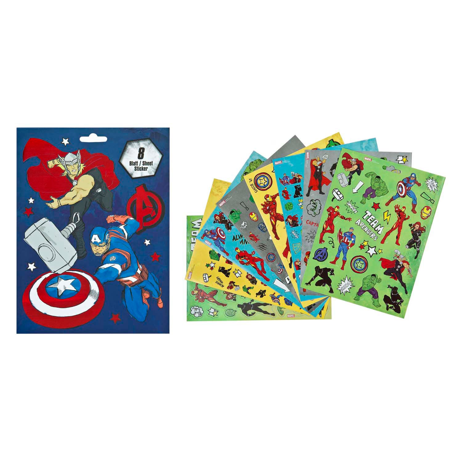 Undercover stickerboek avengers met 8 afgesloten