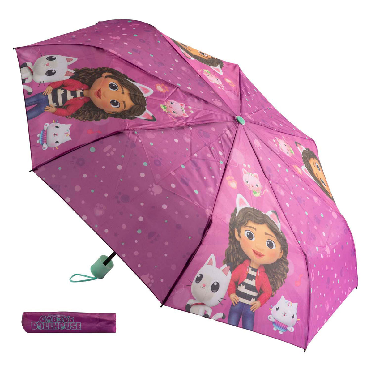 Undercover koci domek gabi serie - parasol - 94cm - lichtgewicht - handgreep