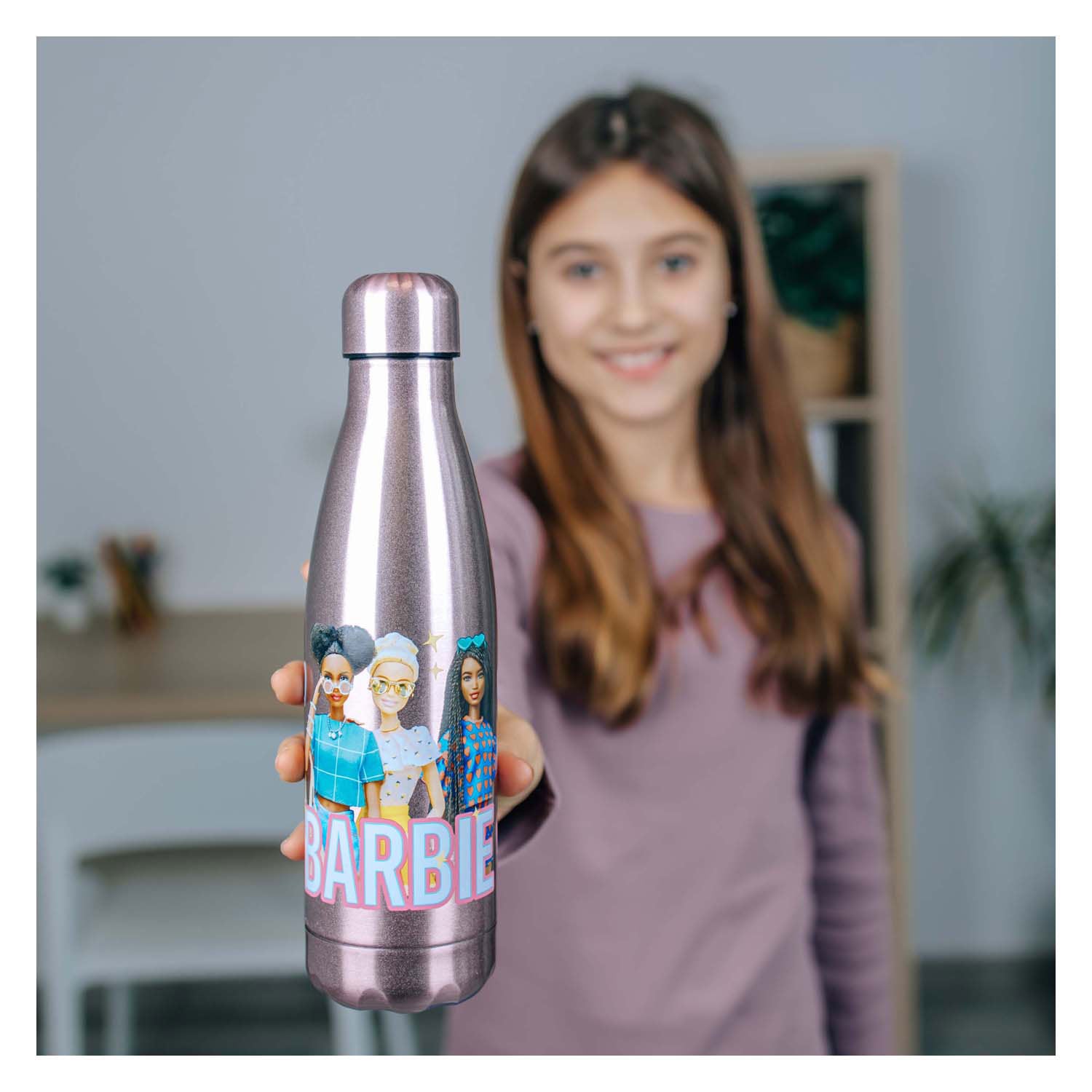 Undercover barbie drinkfles RVS, 450ml