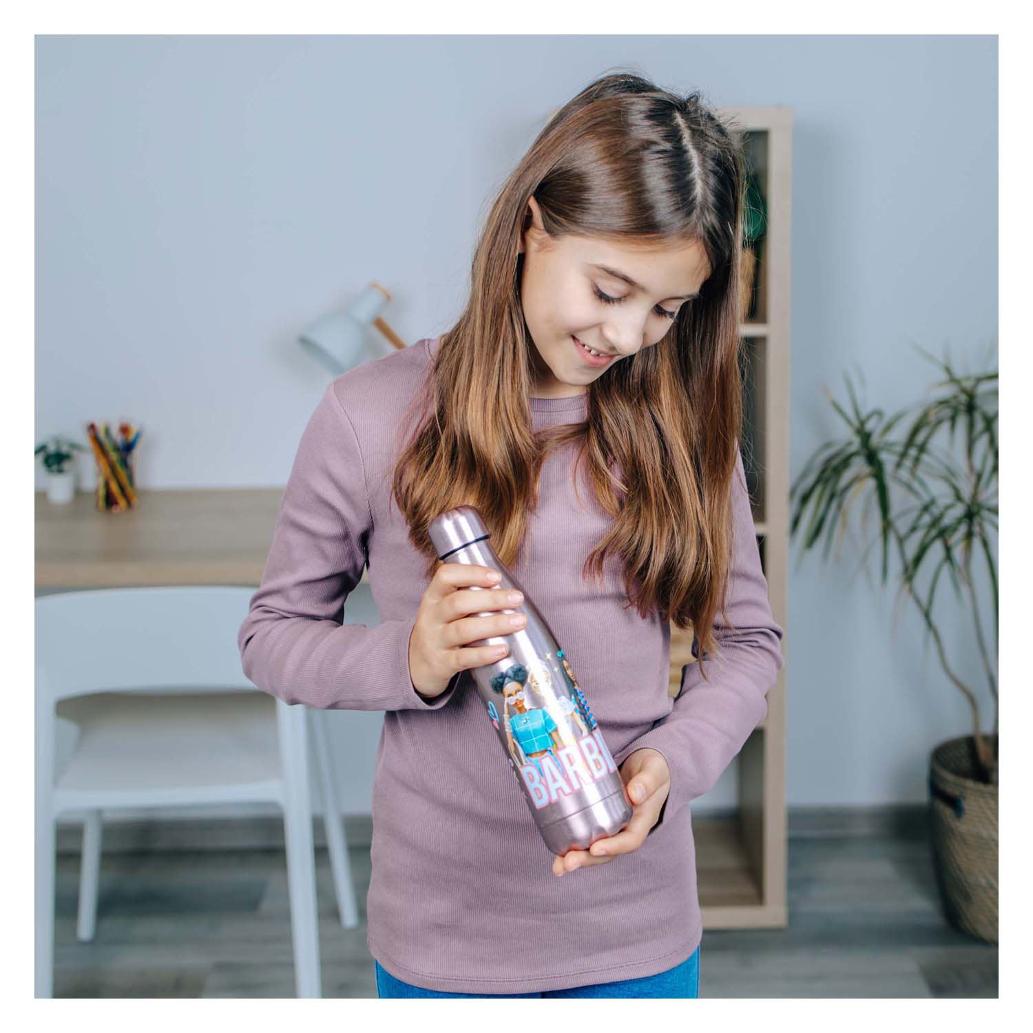 Undercover barbie drinkfles RVS, 450ml