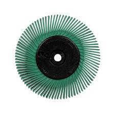 3m scotch-brite radial bristle brush 152mm groen k050