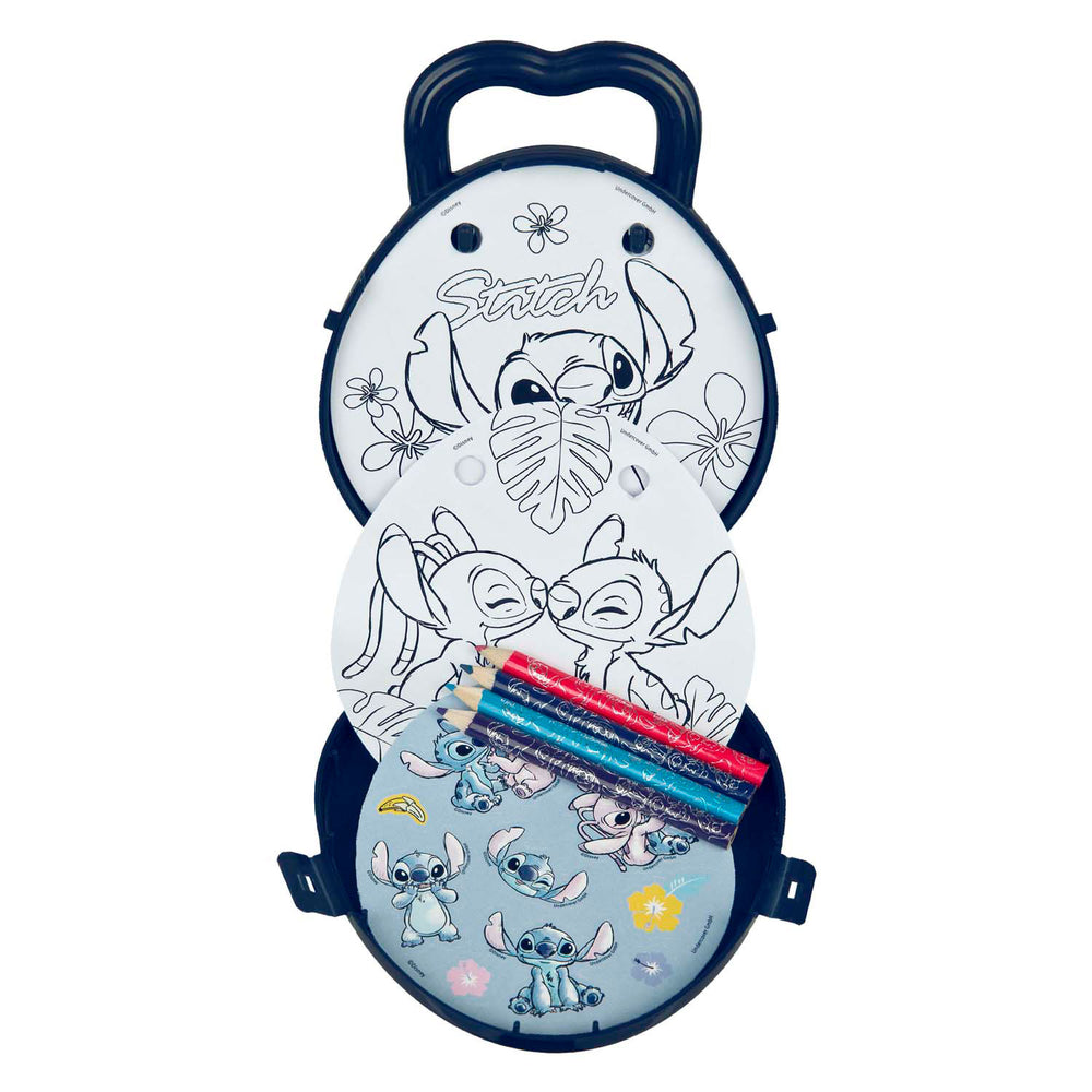 Undercover kleurset to go stitch met kleurpotloden en stickers