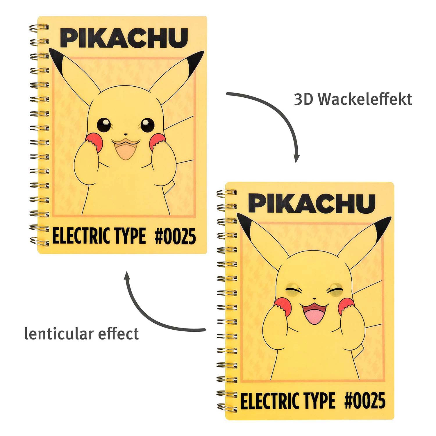 Pokémon pokemon 3d notitieboek a5