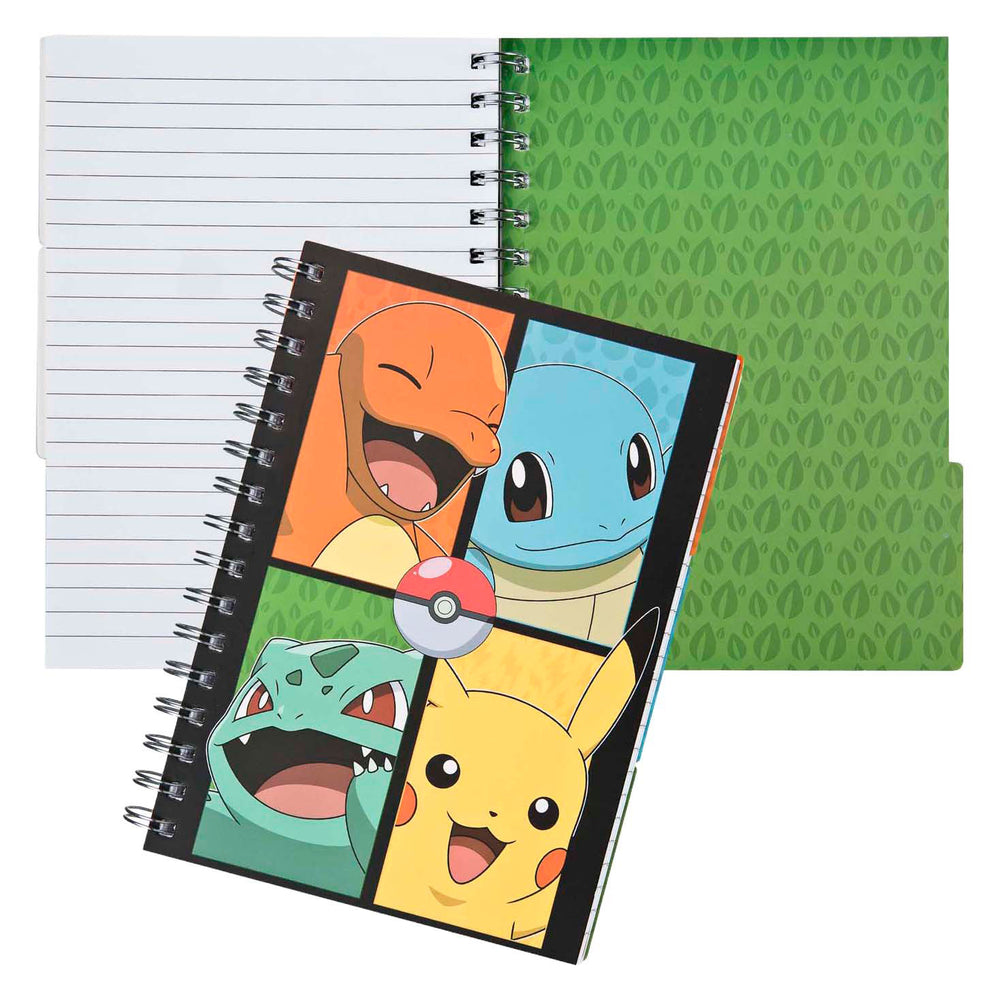 Undercover notitieboek met 3 tabbladen pokemon