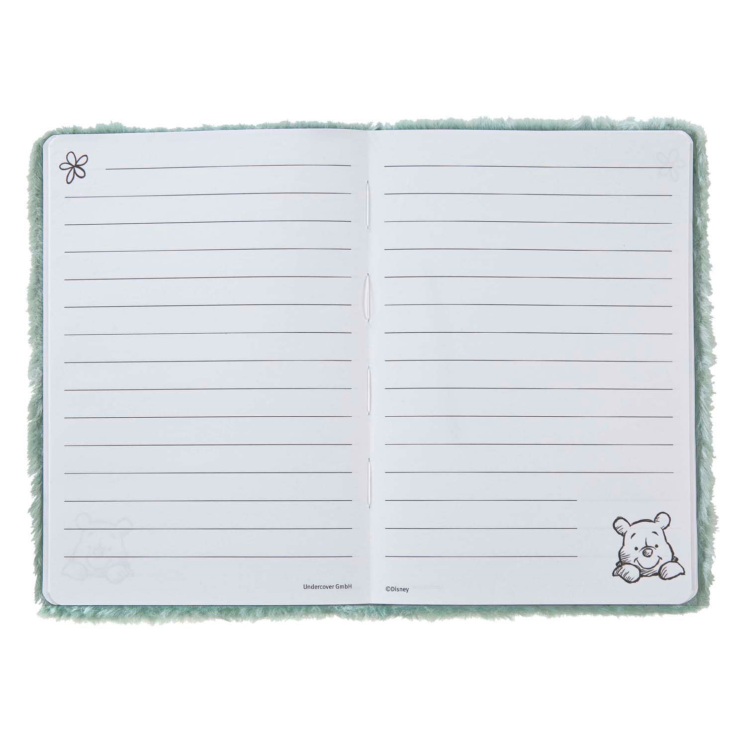 Undercover pluche notitieboek a5 winnie de poeh