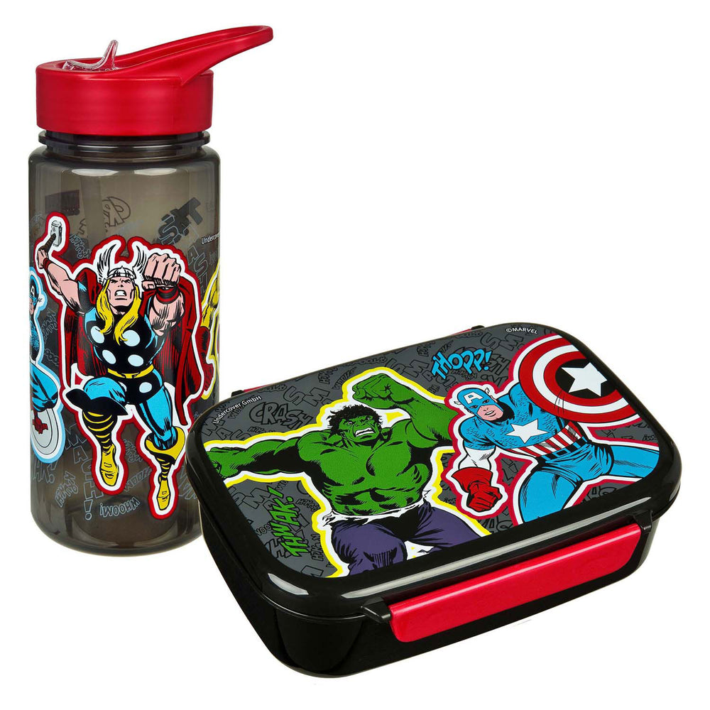 Undercover broodtrommel en drinkbeker set marvel avengers lunchset.
