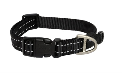 Rogz voor honden snake halsband zwart