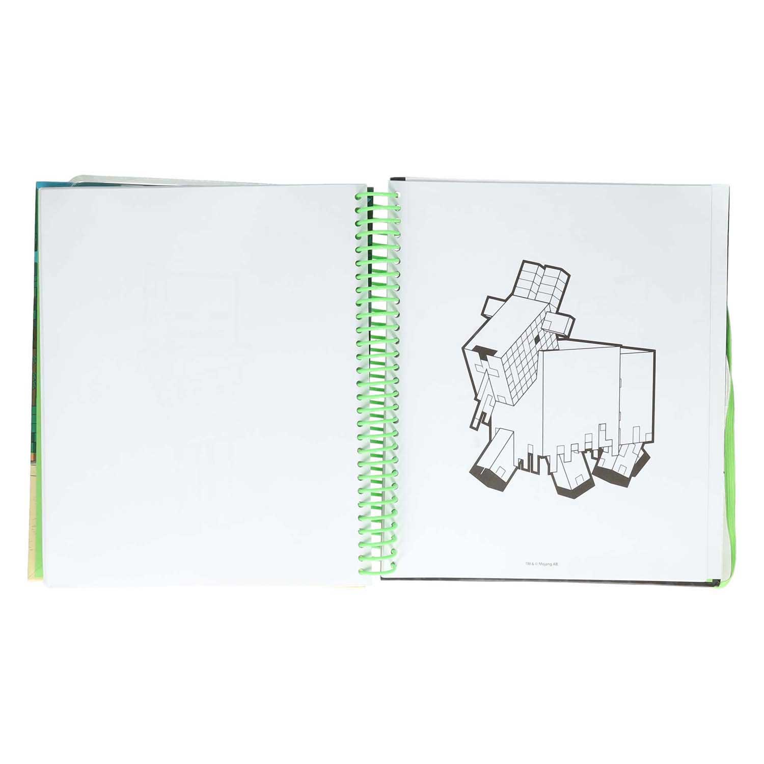 Merkloos sans marque minecraft super activiteitenboek met stickers