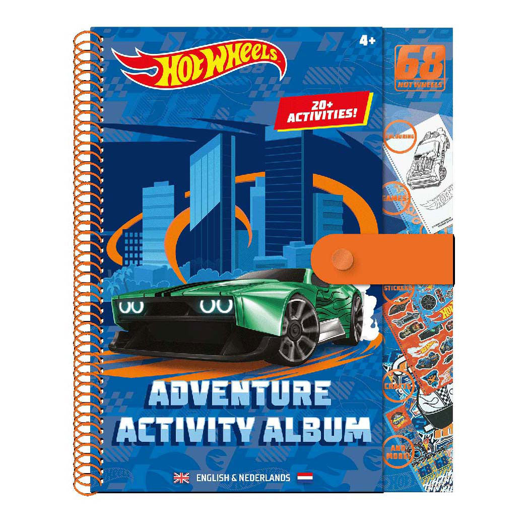 Hot wheels avontuur activiteitenboek met stickers