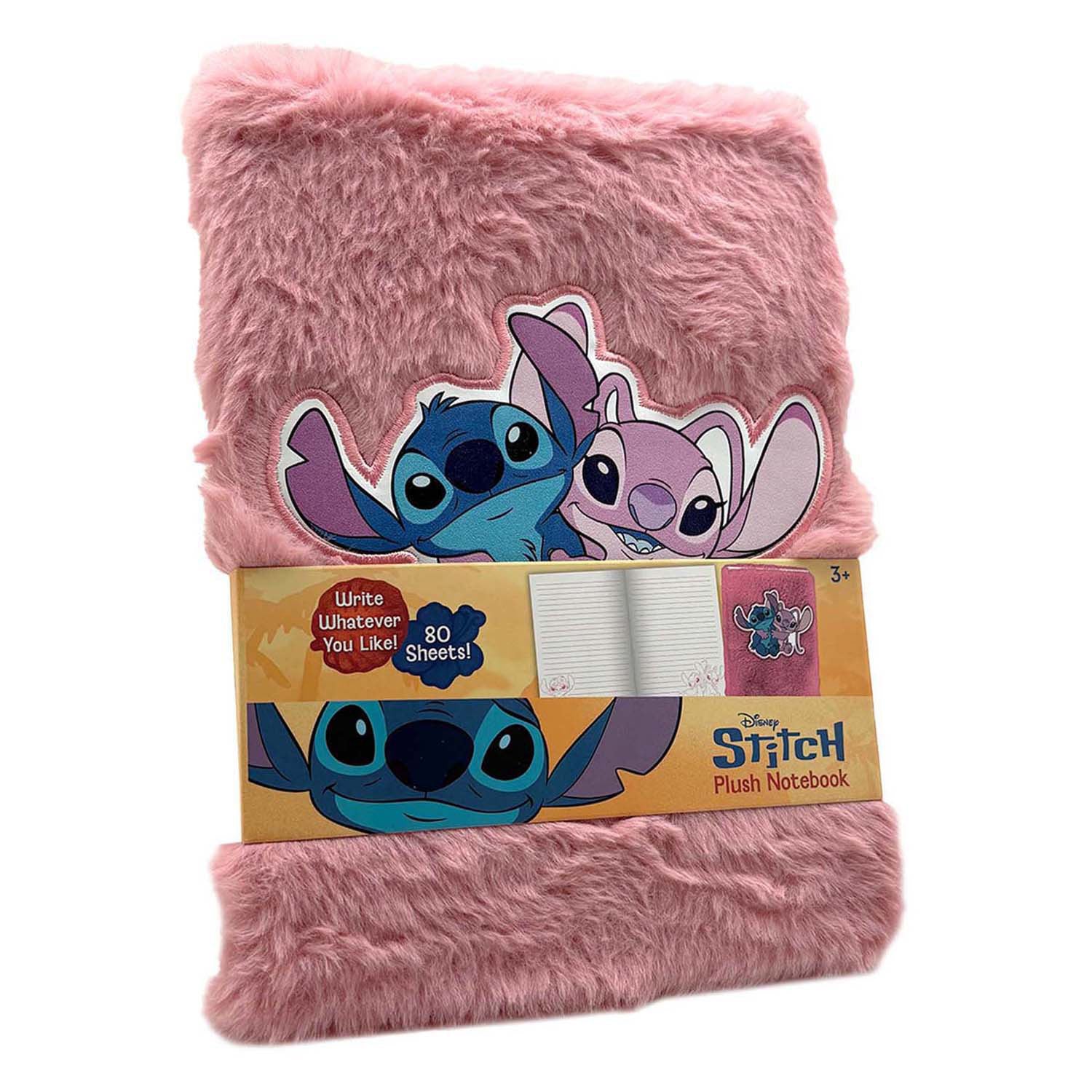 Merkloos sans marque stitch pluche notitieboek stitch angel.