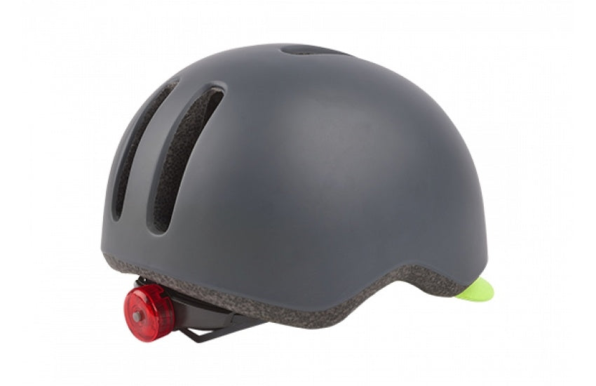 Casque de vélo Polisport Commuter M (54-58cm) - gris foncé mat jaune fluo