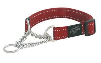 Rogz voor honden houthakker halfslip halsband rood