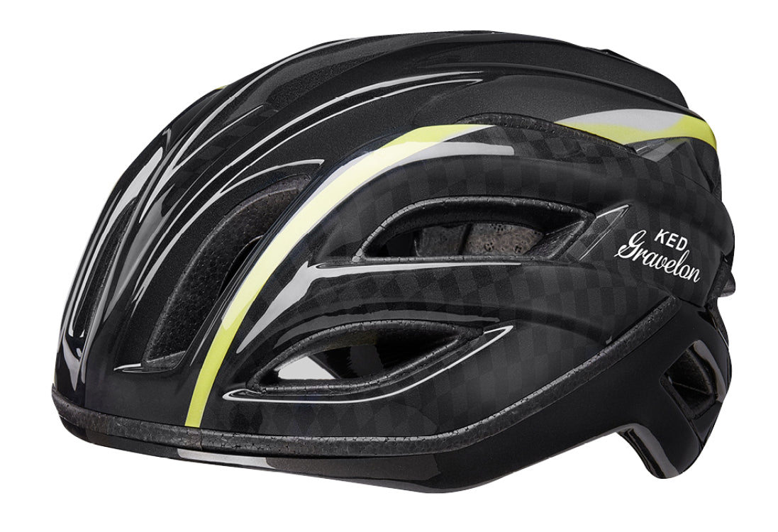 Fietshelm KED Gravelon L (58-61cm) - checkeRode vlag