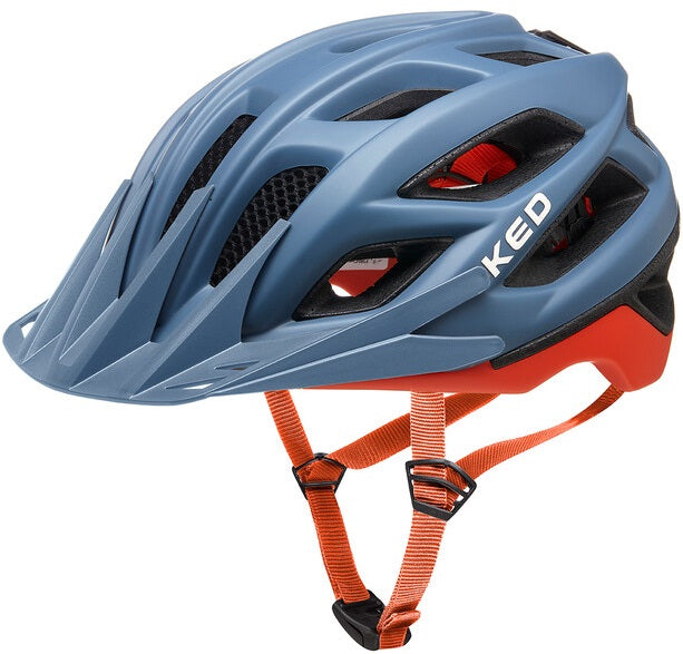 Fietshelm KED Companion M (52-58cm) - blauwgrijs oranje mat