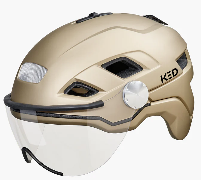 Fietshelm KED B-Vis X-Lite M (52-58cm) - goud metallic mat