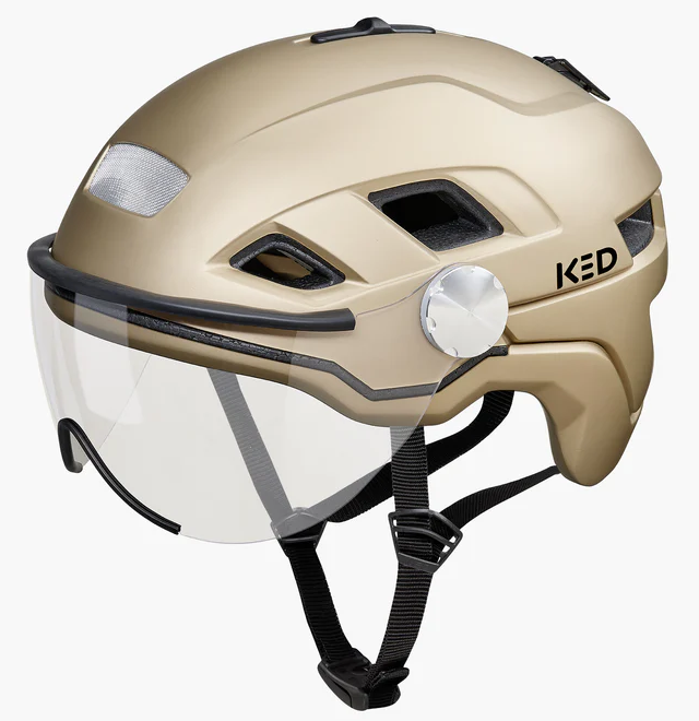 Fietshelm KED B-Vis X-Lite M (52-58cm) - goud metallic mat