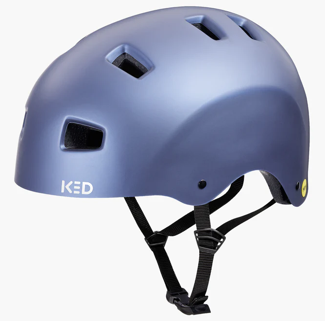 Fietshelm KED Citro L (57-62 cm) - blauw metallic mat
