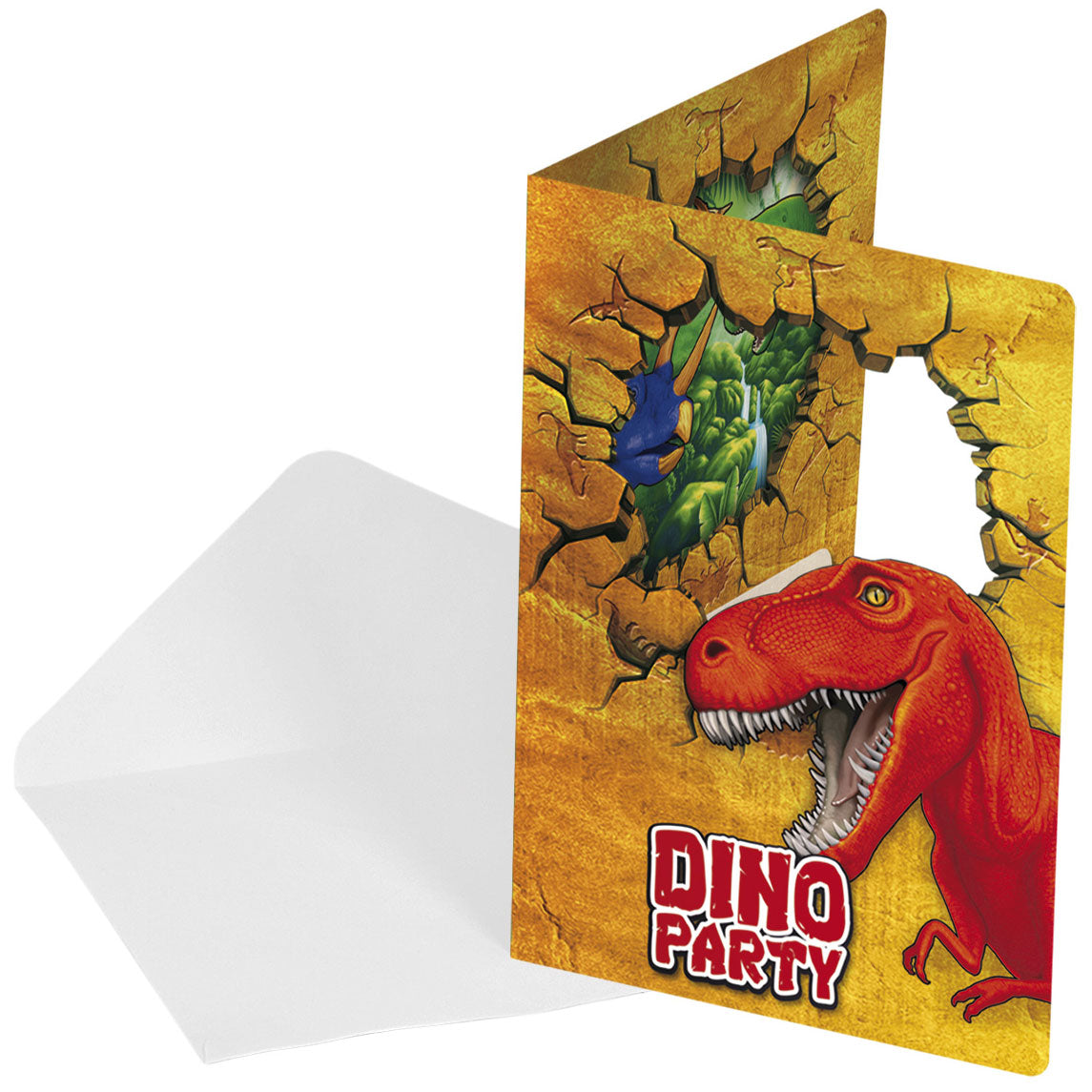 Folat bv dino uitnodigingen, 6st.