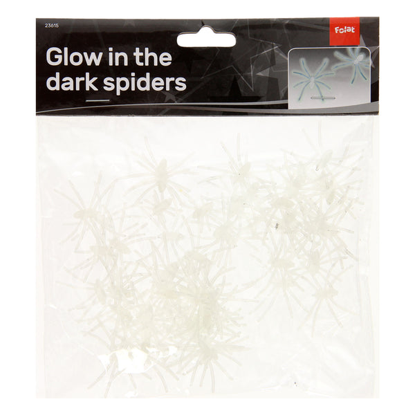 Folat bv glow in the dark spiders, 50 pcs.