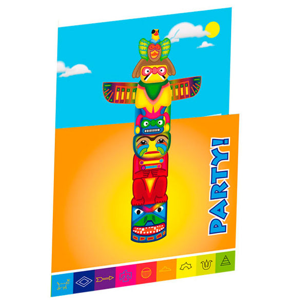 Folat bv Indian invitations, 8pcs.