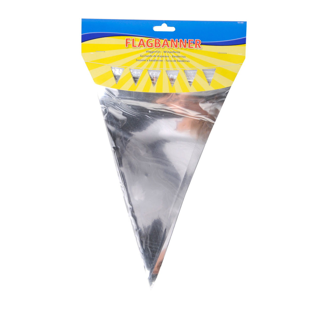 Folat bv zilveren vlaggenlijn, 10mtr.