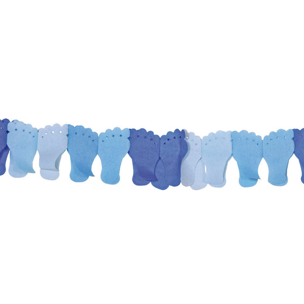 Folat bv paper garland - blue