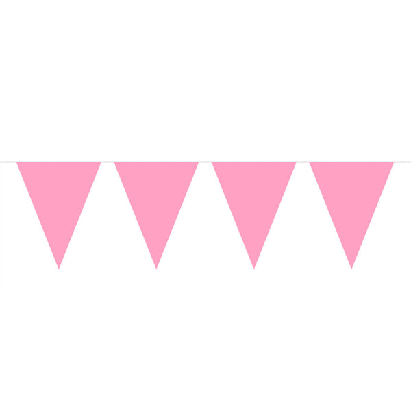 Folat bv roze mini vlaggenlijn, 3mtr.