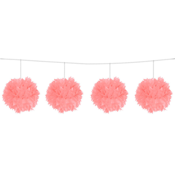 Folat pink pompom garland