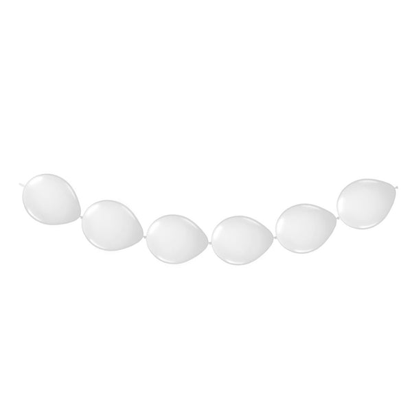 Folat BV white knot balloons, 8pcs.