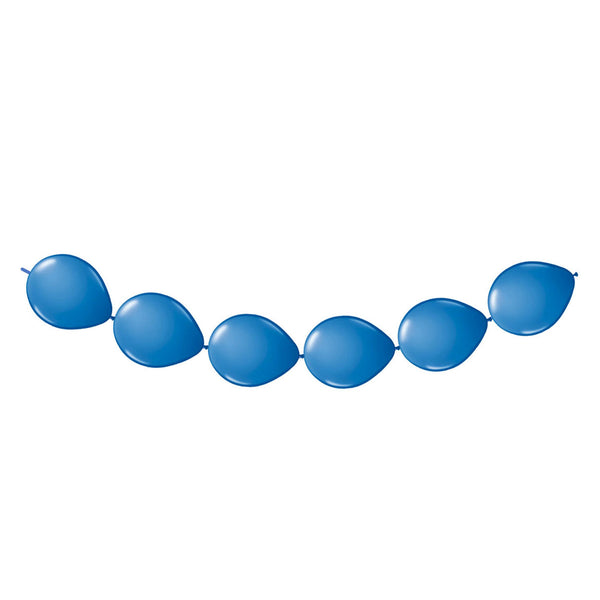 Folat BV blue button balloons, 8pcs.